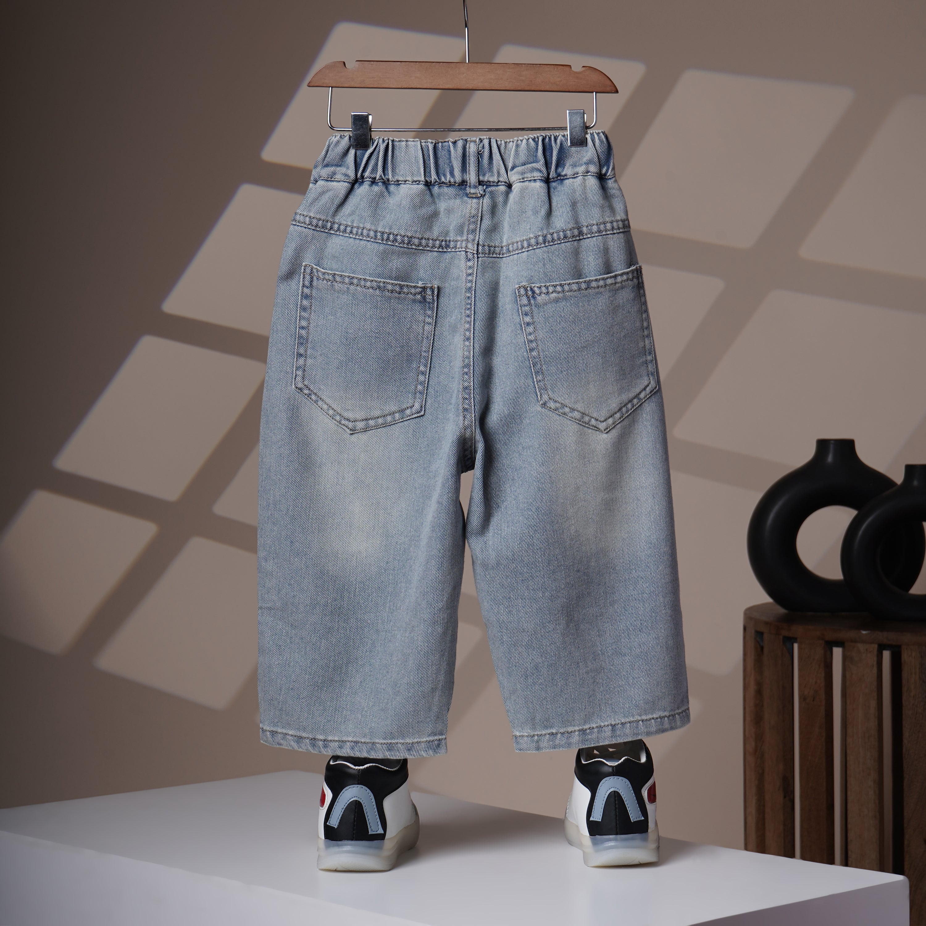 Mom N Genie Boys Stylish Distressed Denim