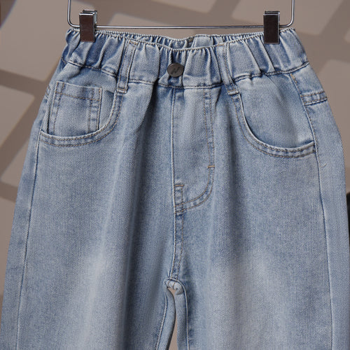 Mom N Genie Artistic Kids' Graphic Denim Shorts